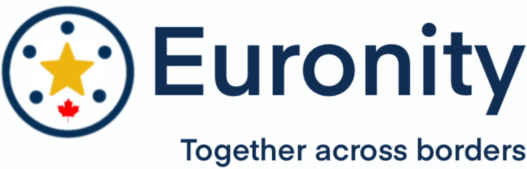 Euronity er en sammensætning af Europe og Unity - et navn der signalerer fællesskab, sammenhold og digitalt samvær på tværs af Europa, Norden og Canada
